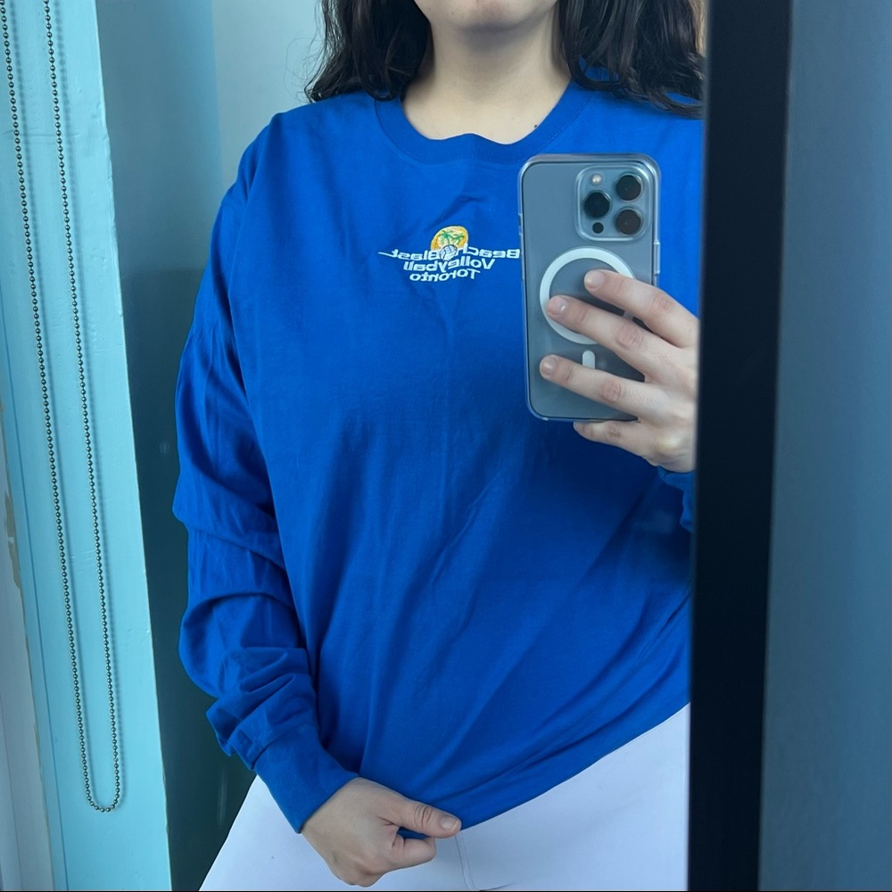 Unisex Royal Blue Long Sleeve Tee